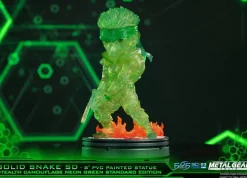 Metal Gear Solid - Solid Snake Statue / SD - Stealth Camouflage Neon Green: First 4 Figures