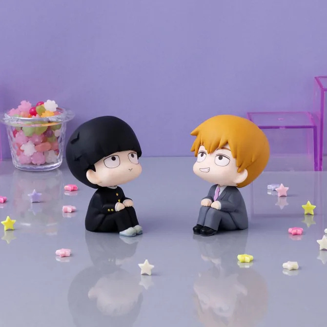 Mob Psycho 100 III - Shigeo Kageyama & Arataka Reigen Statue / Look Up: MegaHouse