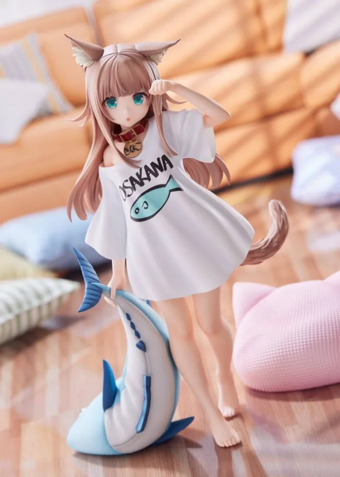 My Cat Is a Kawaii Girl - Kinako Statue / Good Morning Version: Golden Head