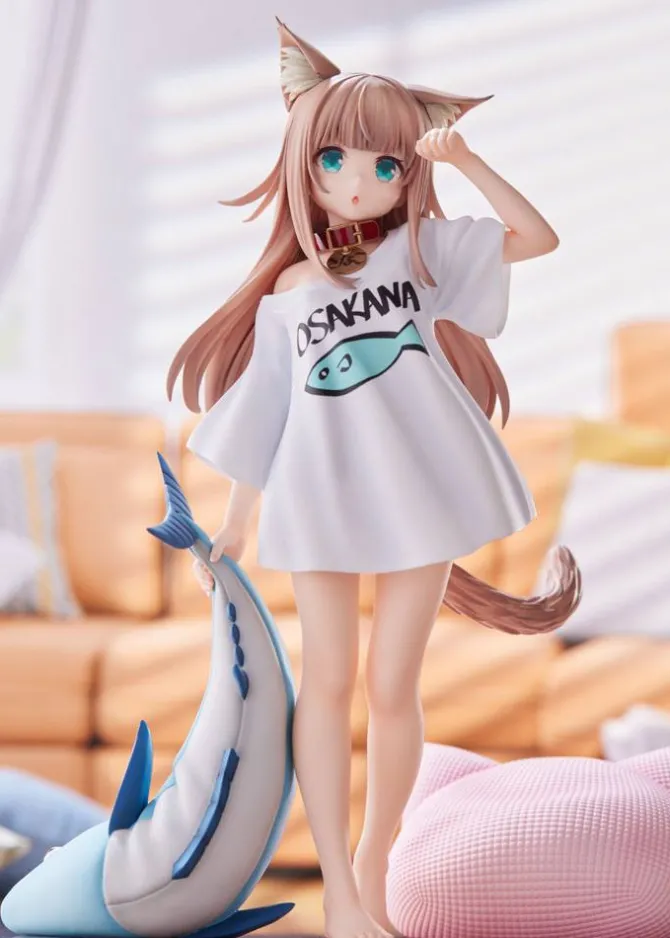 My Cat Is a Kawaii Girl - Kinako Statue / Good Morning Version: Golden Head