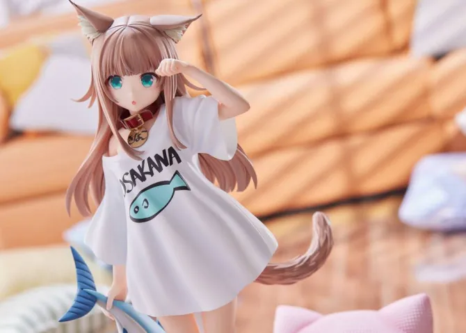 My Cat Is a Kawaii Girl - Kinako Statue / Good Morning Version: Golden Head