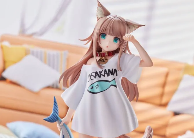 My Cat Is a Kawaii Girl - Kinako Statue / Good Morning Version: Golden Head