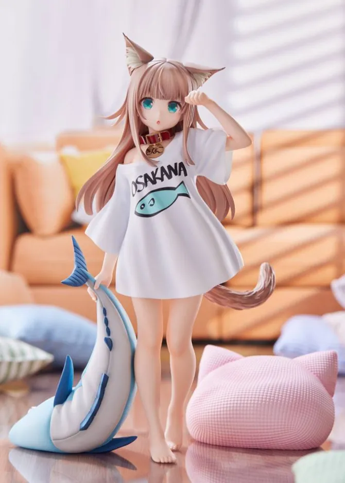 My Cat Is a Kawaii Girl - Kinako Statue / Good Morning Version: Golden Head