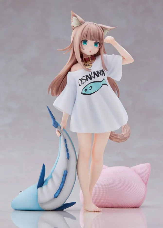 My Cat Is a Kawaii Girl - Kinako Statue / Good Morning Version: Golden Head