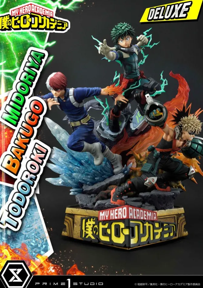 My Hero Academia - Midoriya, Bakugo & Todoroki Statue / Deluxe Bonus Version: Prime 1 Studio