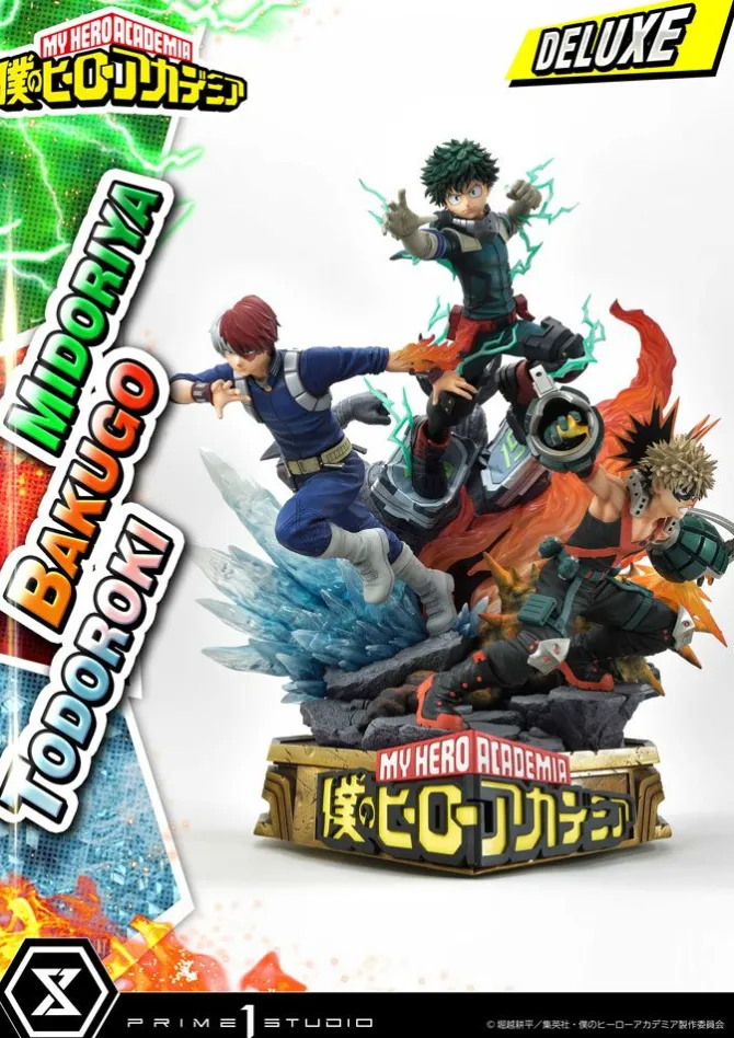 My Hero Academia - Midoriya, Bakugo & Todoroki Statue / Deluxe Bonus Version: Prime 1 Studio