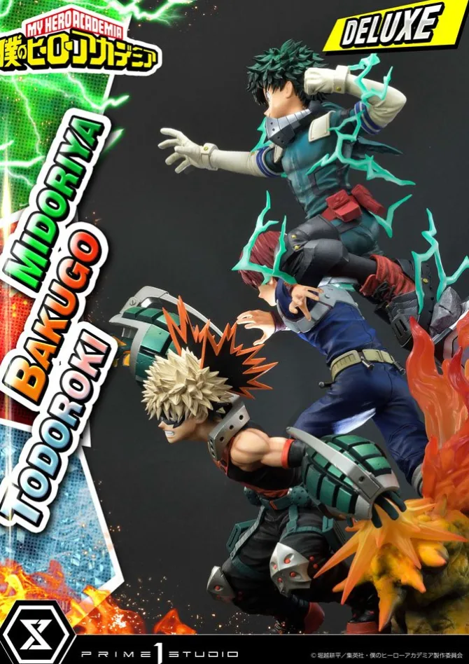 My Hero Academia - Midoriya, Bakugo & Todoroki Statue / Deluxe Bonus Version: Prime 1 Studio