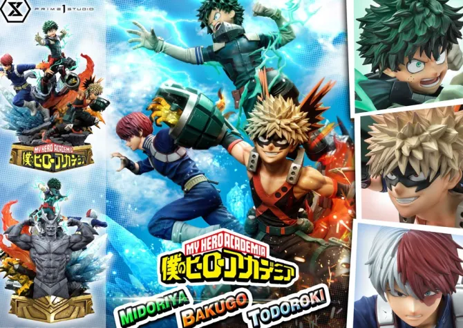 My Hero Academia - Midoriya, Bakugo & Todoroki Statue: Prime 1 Studio