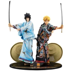 Naruto - Naruto & Sasuke Statue / G.E.M - Kabuki Version: MegaHouse