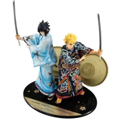 Naruto - Naruto & Sasuke Statue / G.E.M - Kabuki Version: MegaHouse