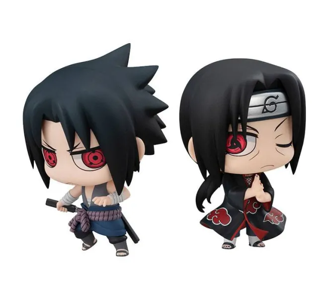 Naruto - Sasuke Uchiha & Itachi Minifiguren 2er-Set / Chimimega Buddy Series: MegaHouse