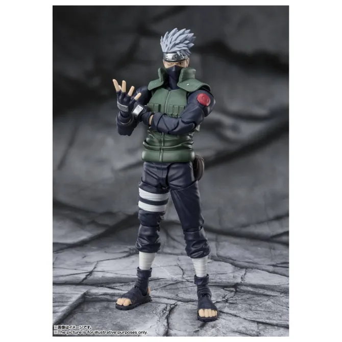 Naruto Shippuden - Kakashi Hatake Actionfigur / S.H. Figuarts -The famed Sharingan Hero- : Tamashii
