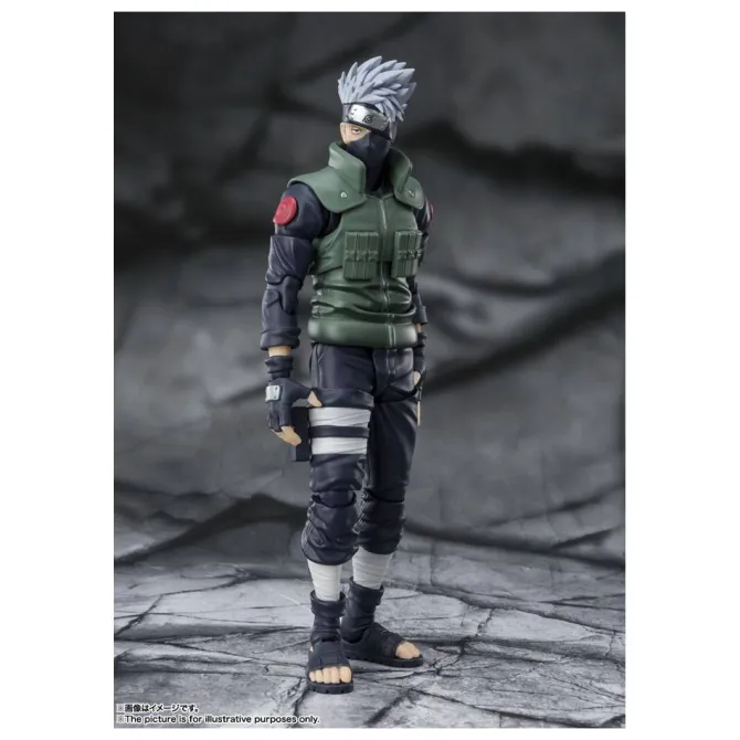 Naruto Shippuden - Kakashi Hatake Actionfigur / S.H. Figuarts -The famed Sharingan Hero- : Tamashii
