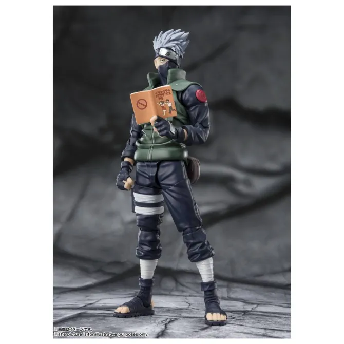 Naruto Shippuden - Kakashi Hatake Actionfigur / S.H. Figuarts -The famed Sharingan Hero- : Tamashii