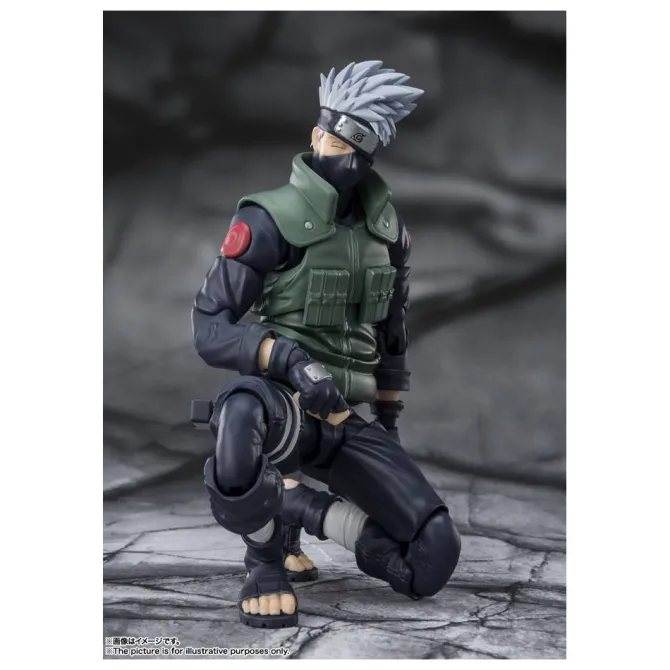 Naruto Shippuden - Kakashi Hatake Actionfigur / S.H. Figuarts -The famed Sharingan Hero- : Tamashii