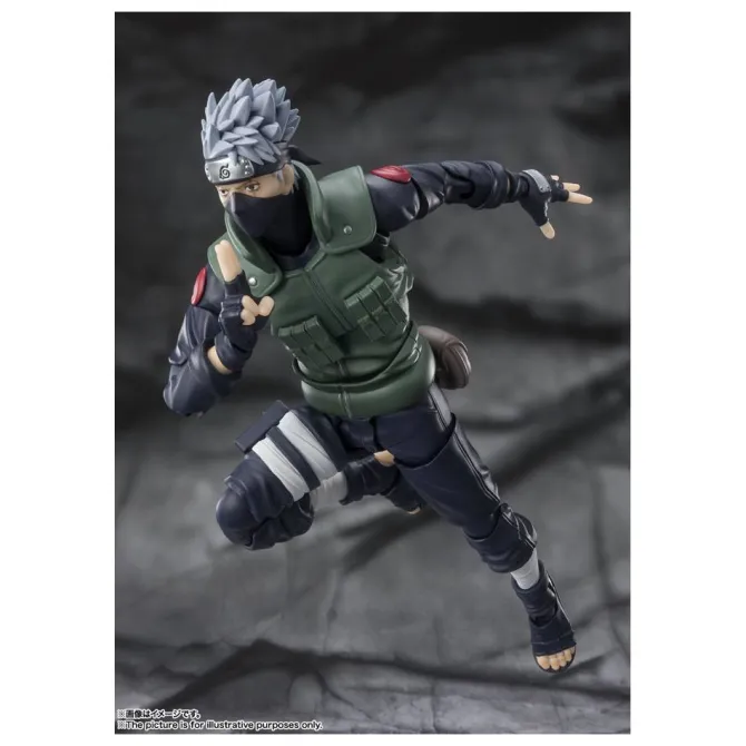 Naruto Shippuden - Kakashi Hatake Actionfigur / S.H. Figuarts -The famed Sharingan Hero- : Tamashii