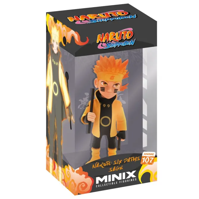 Naruto Shippuden - Naruto Iconic Pose Minix Figur / with fire: Minix