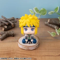Naruto Shippuden - Naruto Uzumaki Six Paths Sage Mode & Minato Namikaze Statue / Look Up(with gift):