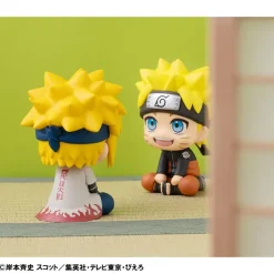 Naruto Shippuden - Naruto Uzumaki Six Paths Sage Mode & Minato Namikaze Statue / Look Up(with gift):