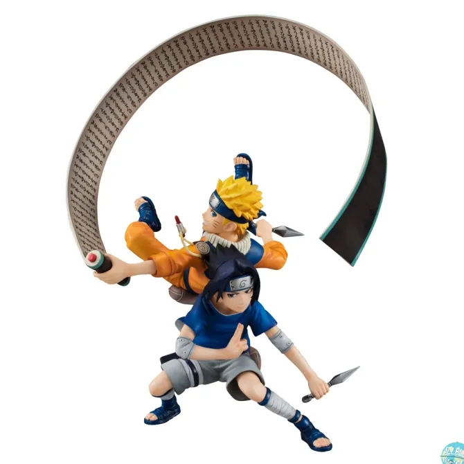 Naruto Shippuden - Naruto & Sasuke Statue - G.E.M. Remix Serie: MegaHouse