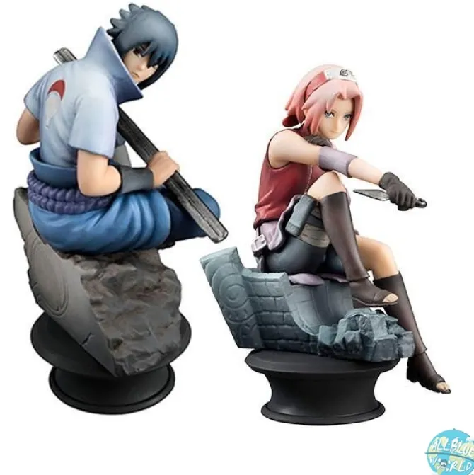 Naruto Shippuden - Sasuke & Sakura Schachfiguren - Chess Piece Collection: MegaHouse