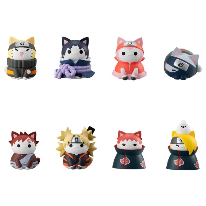 Naruto Shippuden Mega Cat Project - Nyaruto Statue / Sammelfiguren Ver. Battle with Akatsuki Sortime