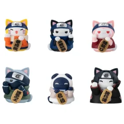 Naruto-Nyaruto! Mega Cat - Sammelfiguren Beckoning cat fortune one more time / Sortiment (6): MegaHo