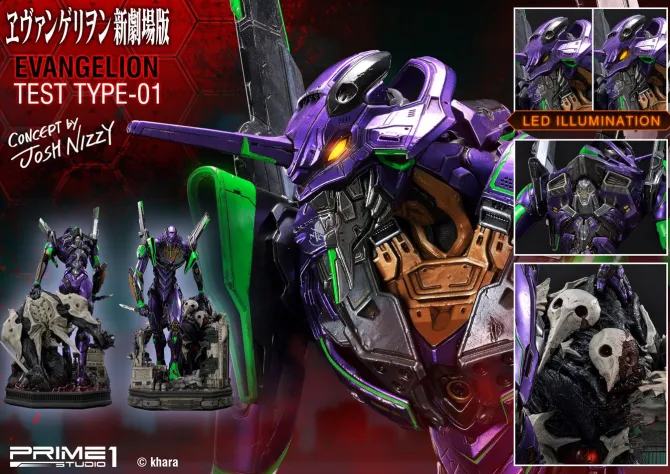 Neon Genesis Evangelion - Test Type-01 Statue / Concept by Josh Nizzi: Prime 1 Studio