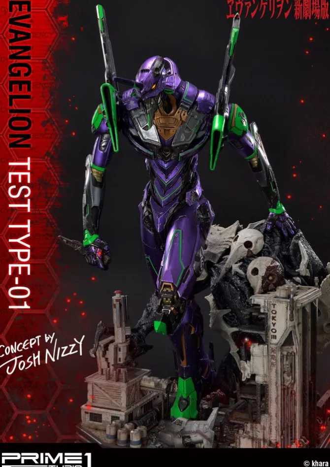 Neon Genesis Evangelion - Test Type-01 Statue / Concept by Josh Nizzi: Prime 1 Studio