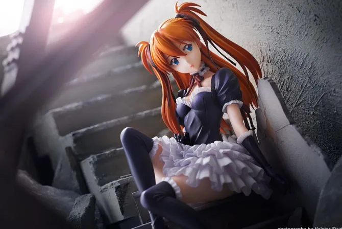 Neon Genesis Evangelion - Asuka Langley Statue / Gothic & Lolita Costume: Kotobukiya
