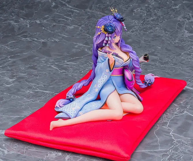Neptunia x Senran Kagura - Purple Heart Statue / Kimono Version: Kadokawa