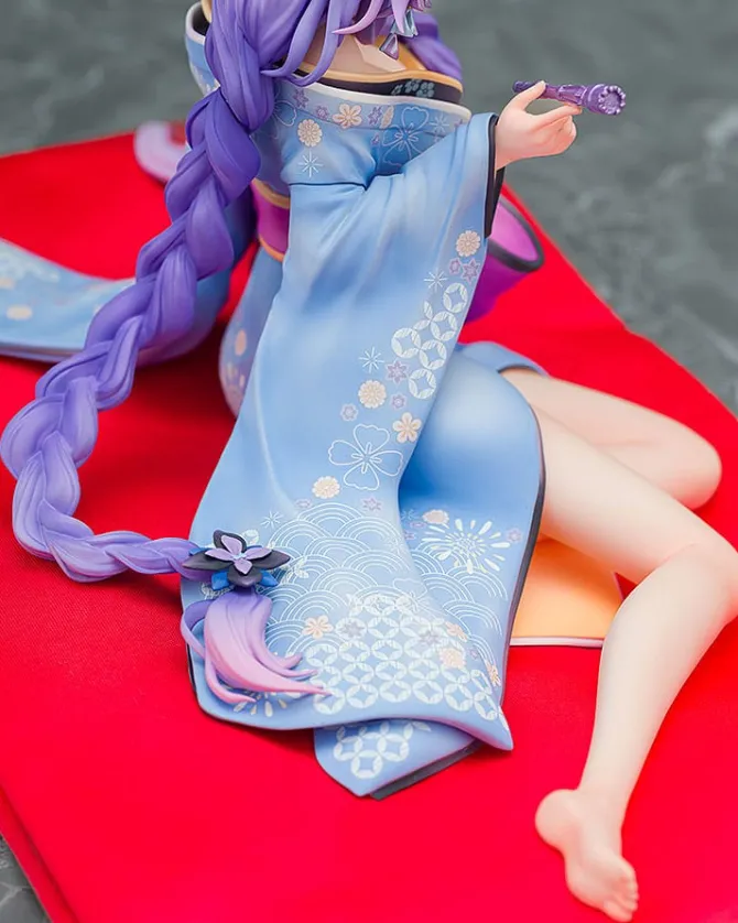 Neptunia x Senran Kagura - Purple Heart Statue / Kimono Version: Kadokawa