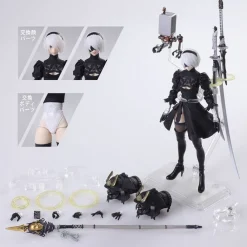 NieR Automata - YoRHa No.2 Type B Actionfigur / Bring Arts - Version 2.0: Square Enix