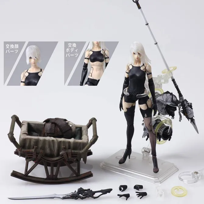 NieR RepliCant/Gestalt - A2 (YoRHa Type A No. 2) Actionfigur / Bring Arts: Square Enix