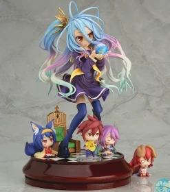 No Game No Life - Shiro mit Chibi Sora, Izuna, Jibril und Steph Statue [NEUAUFLAGE]: Phat!