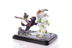 Okamiden - Chibiterasu vs. Dark Chibiterasu & Possessed Kuni Statue: First 4 Figures
