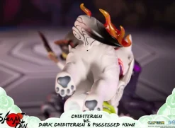 Okamiden - Chibiterasu vs. Dark Chibiterasu & Possessed Kuni Statue: First 4 Figures