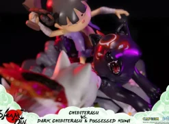 Okamiden - Chibiterasu vs. Dark Chibiterasu & Possessed Kuni Statue: First 4 Figures