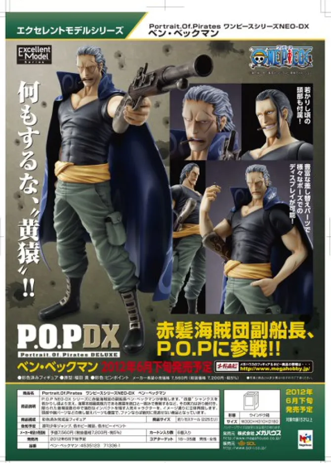 One Piece - Ben Beckmann Statue - Excellent Model P.O.P Neo DX: MegaHouse