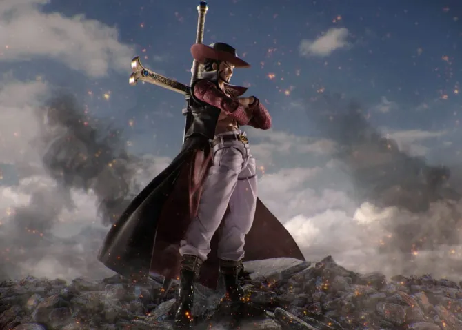 One Piece - Dracule Mihawk HawkeyeActionfigur / S.H.Figuarts: Tamashii Nations