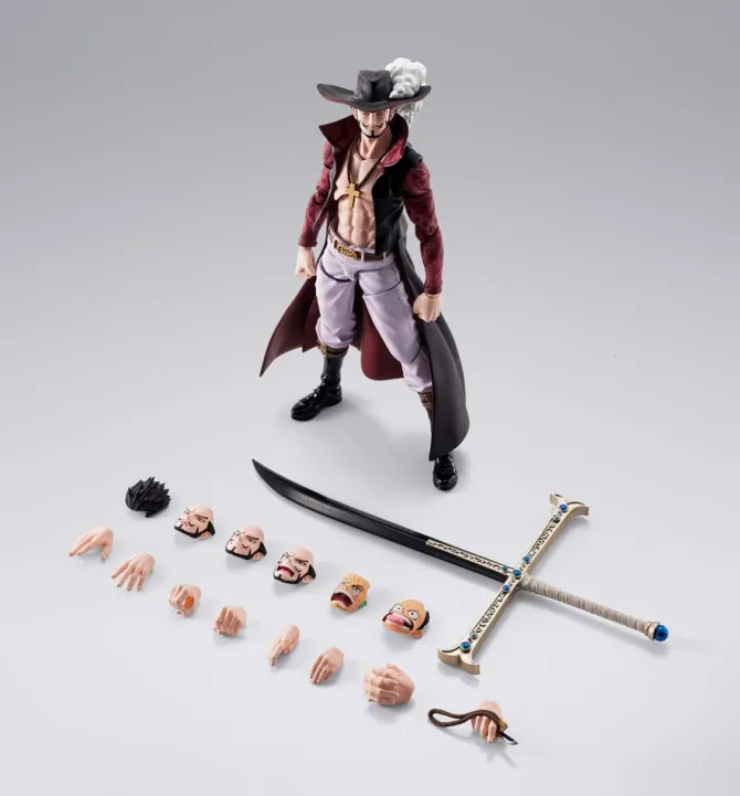 One Piece - Dracule Mihawk HawkeyeActionfigur / S.H.Figuarts: Tamashii Nations