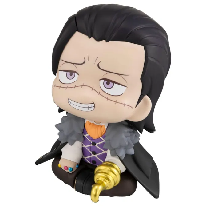 One Piece - Dracule Mihawk & Sir Crocodile Statue / Look Up (Cross Guild Outfit) with gift: MegaHous