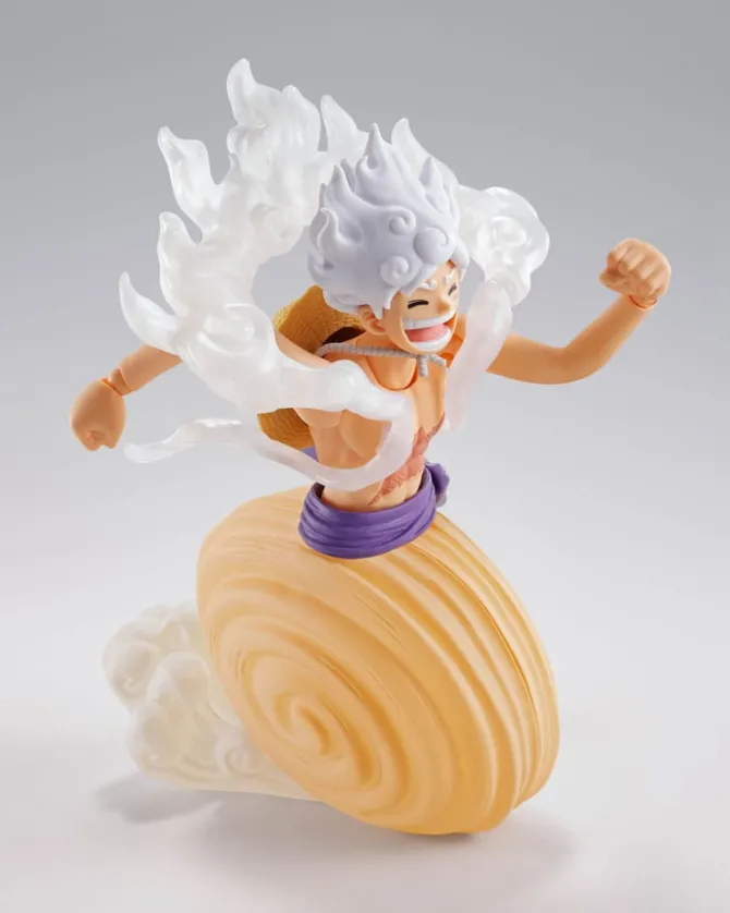 One Piece - Gear 5 Luffy Actionfigur / S.H.Figuarts - -Future Island Egghead-: Tamashii Nations