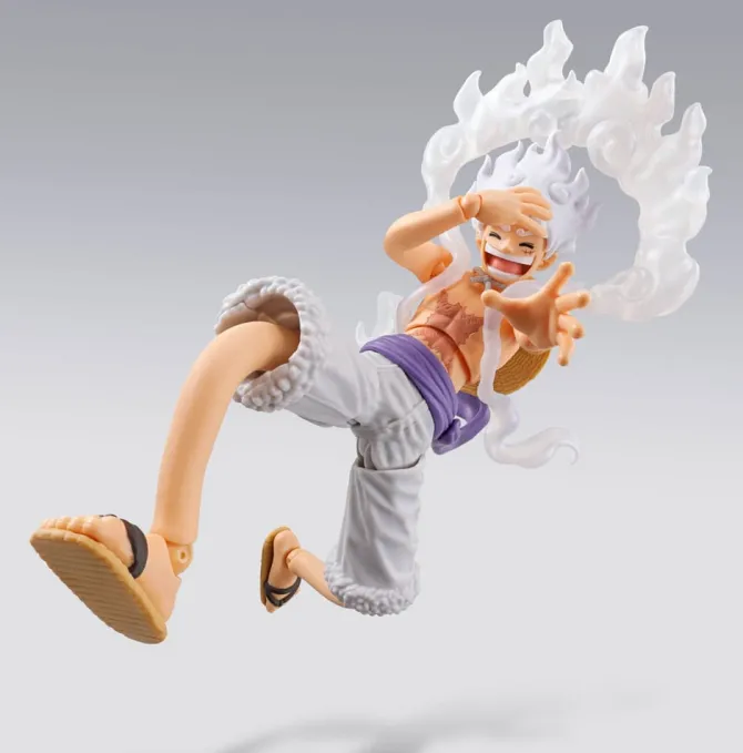 One Piece - Gear 5 Luffy Actionfigur / S.H.Figuarts - -Future Island Egghead-: Tamashii Nations
