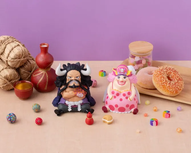 One Piece - Kaido the Beast & Big Mom Statue / Look Up - with Gourd & Semla: MegaHouse