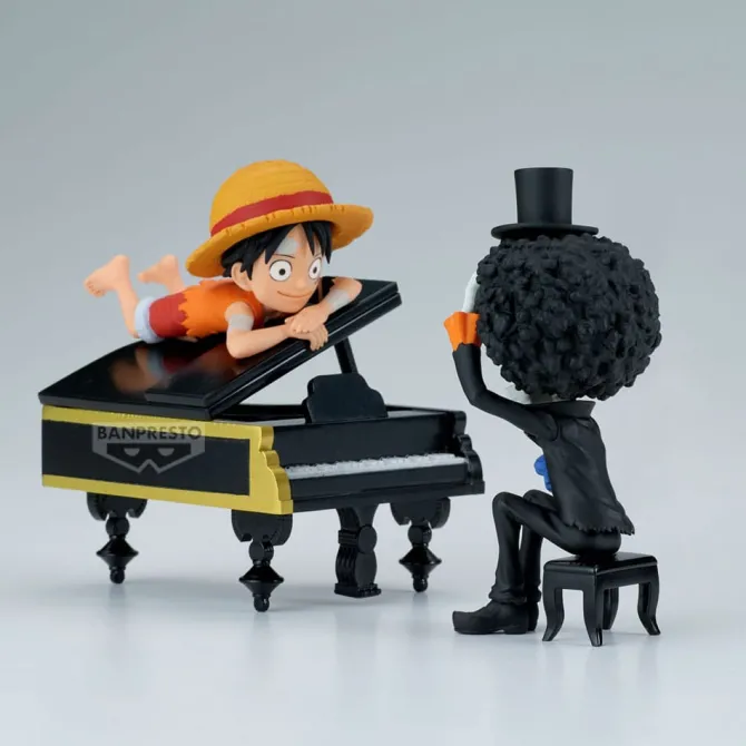 One Piece - Luffy & Brook Figur / WCF Log Stories: Banpresto