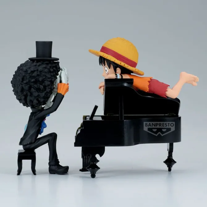 One Piece - Luffy & Brook Figur / WCF Log Stories: Banpresto