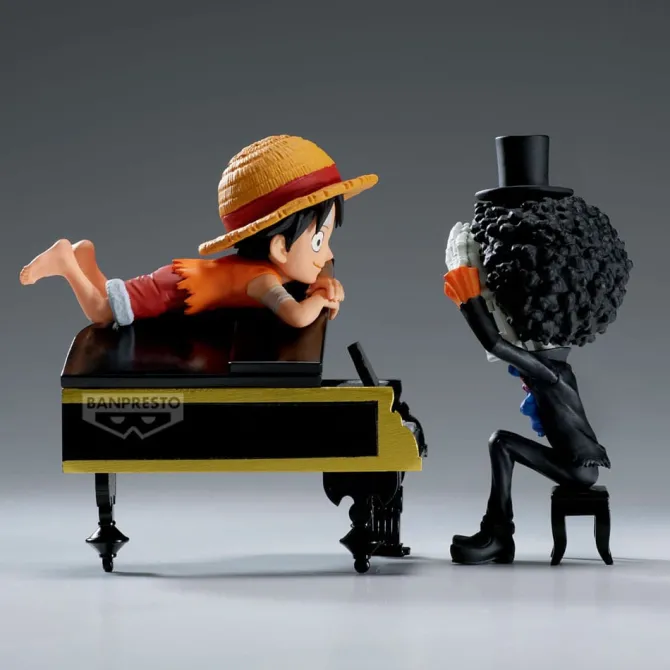 One Piece - Luffy & Brook Figur / WCF Log Stories: Banpresto