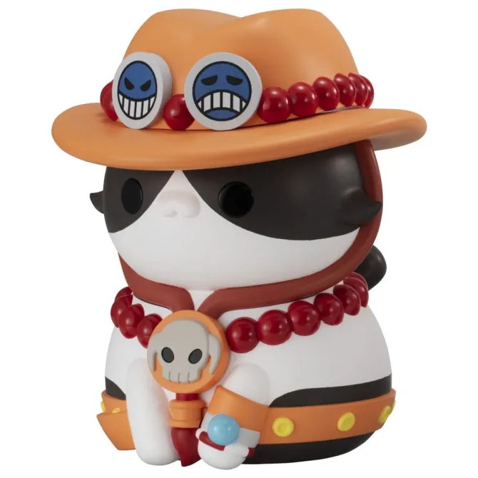 One Piece - Mega Cat Project Nyanto! Statue / The Big Nyan Piece Series Sammelfigur Portgas D. Ace :