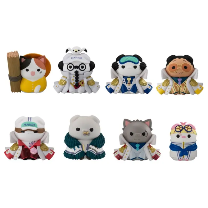 One Piece - Mega Cat Project Nyan Piece Nyan! Sammelfiguren Luffy vs Marines Ver. Sortiment (8): Meg